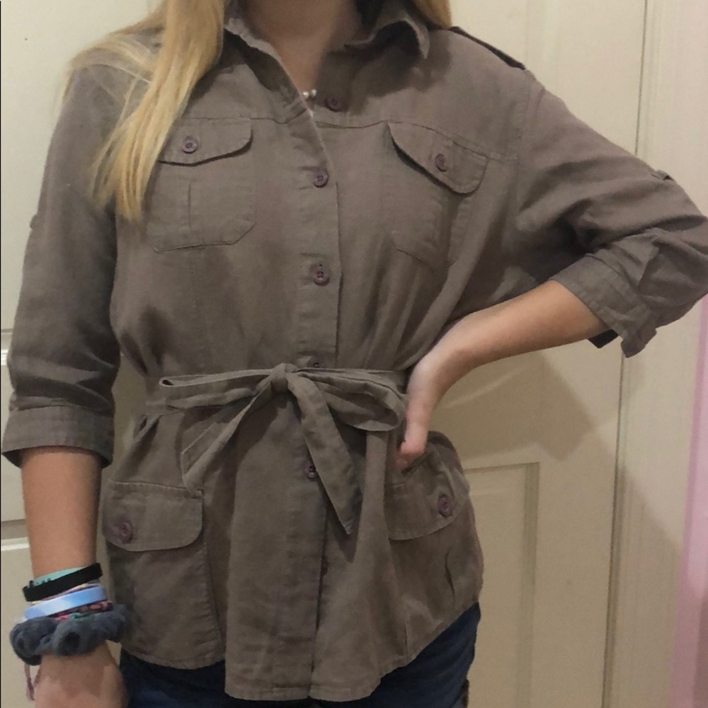 Safari Linen Top